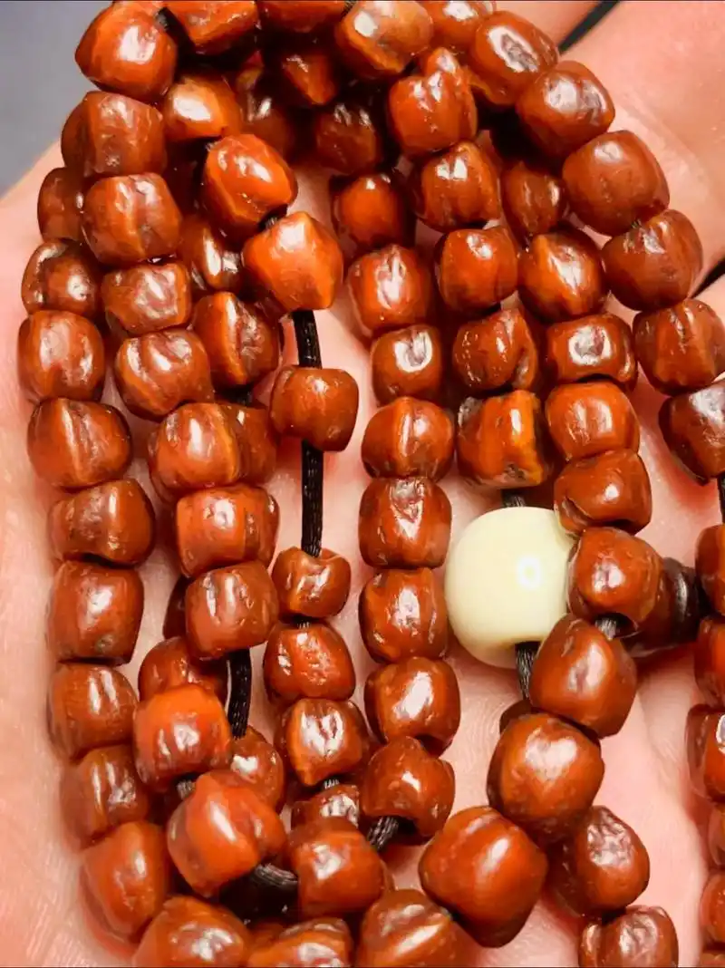 玉化足数藏传百香籽念珠!#文玩手串 #藏传文玩 #万物 - 抖音