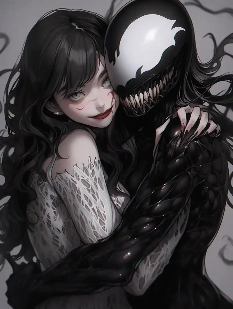 美女与毒液的反差 #aigc一步之遥 #ai绘画 #有ai就 - 抖音