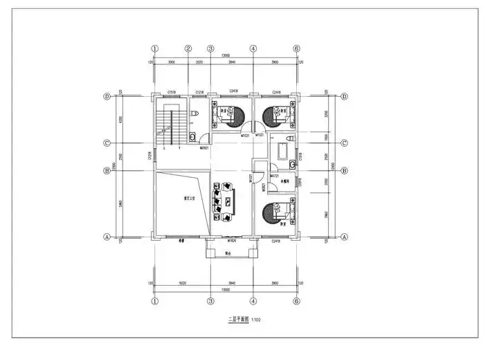 占地13x13三层独栋自建别墅设计全套施工图
