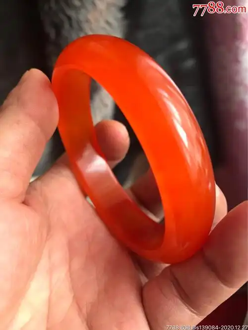 新疆金丝玉红色宝石光手镯,包真_其他玉石/玉器_第8张_7788书籍