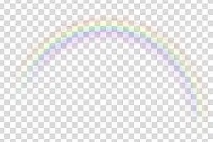 彩虹透明背景png图