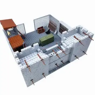 乐高军事系列堡垒基地特种兵积木小兵人仔玩具儿童 花色 军事基地6