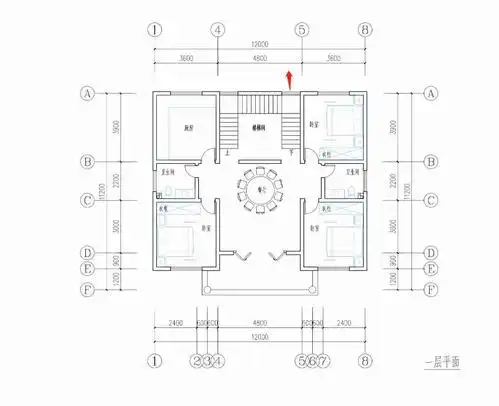 座北朝南的,楼梯这样设计是否合适,请大师指点.这个是三跑的楼梯.