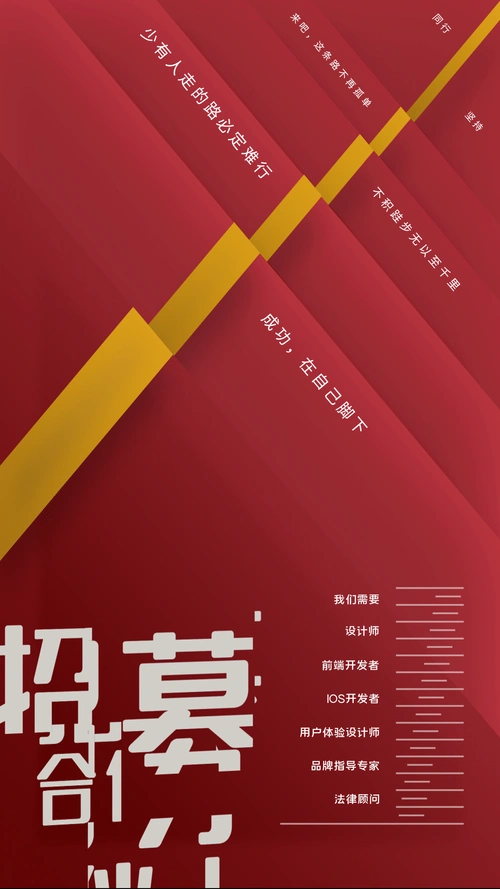 合伙人招募宣传推广海报