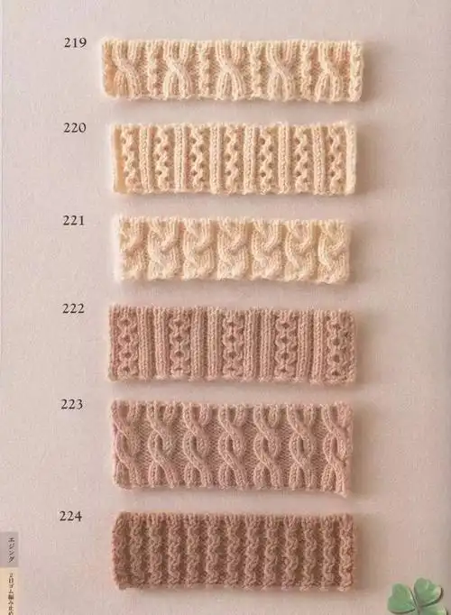 毛衣,手套,帽子,围脖……有了这些编织花样,怎么织都好看!(附图解)