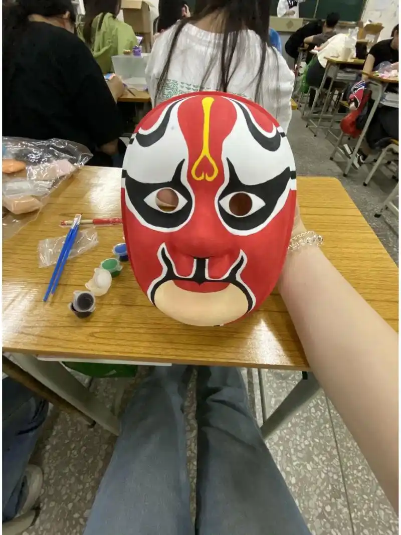 脸谱面具 第一次画脸谱面具 成品感觉还不错