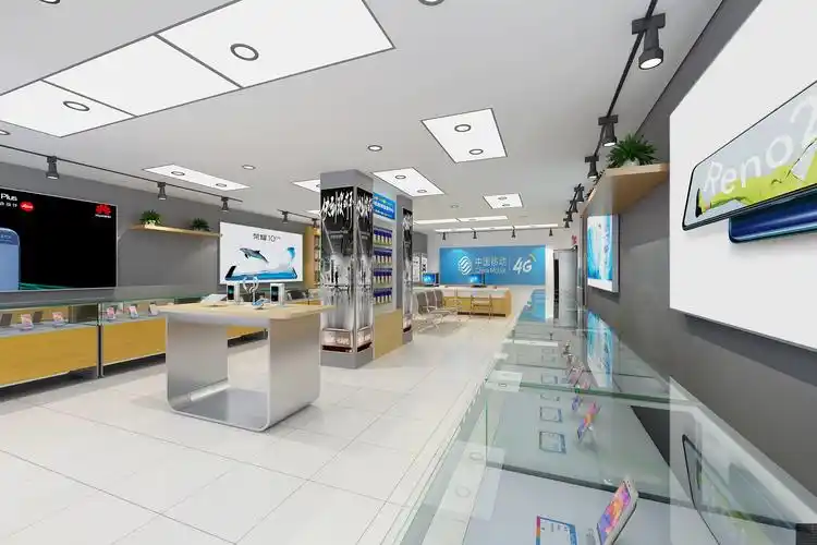 包邮 手机配件批发形象店创意设计效果图方案制图数码通讯店装修方案