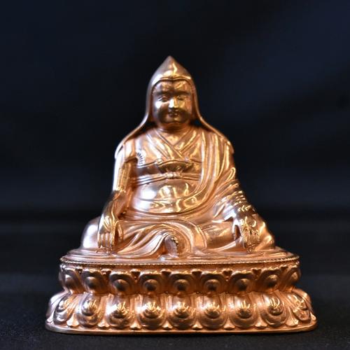 象瑞阁藏地红铜觉囊派更钦笃布巴祖师居家精品摆件家居佛像