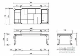 桌子三视图简笔画