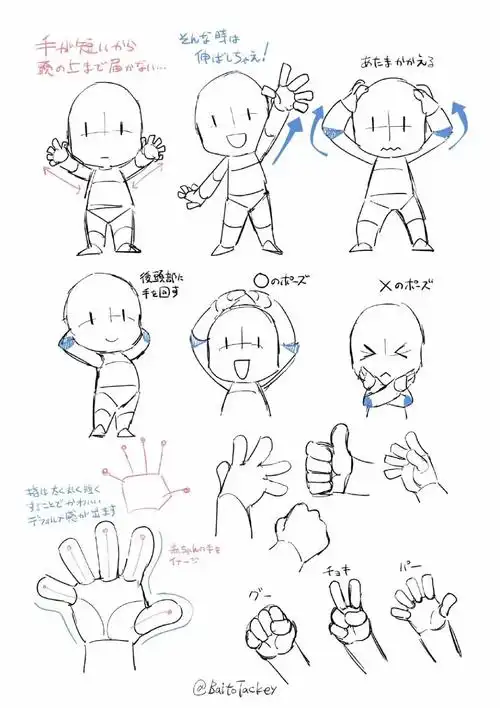 q版小人物怎么画可爱的q版小人画法教程