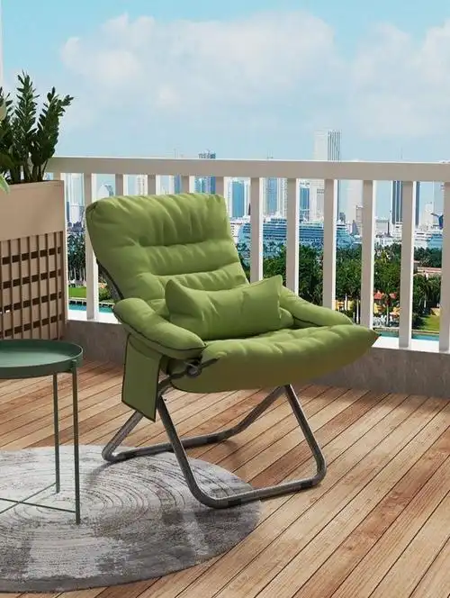 晒太阳的躺椅靠椅睡椅阳台躺椅晒太阳可折叠轻奢高端午睡休闲老人椅