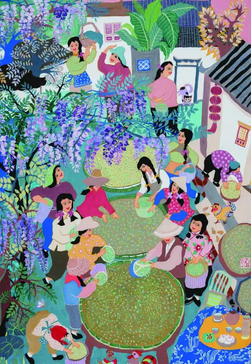 年画里的中华田园图景|绘画|民间艺术|年画展_网易订阅