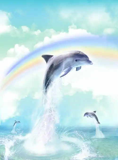 海豚海报平面广告素材免费下载(图片编号:5469405)-六图网