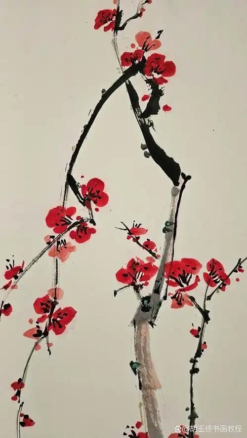 香中别有韵,清极不知寒》梅花与太湖石国画小写意