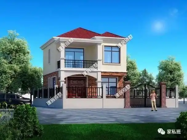 3米二层别墅,占地105平,主体造价14