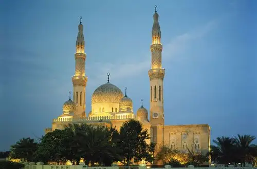 25 very beautiful night view pictures of jumeirah mosque, dubai