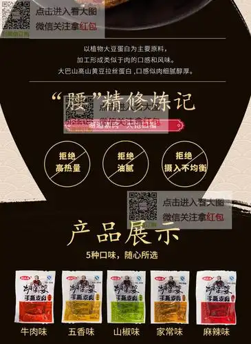 【周周秒杀】胡婆婆手撕素肉300g每个id限购一份.