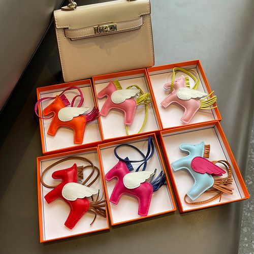 适用于爱马仕小马包包挂件天使小马菜篮子铂金包挂饰汽车钥匙扣女