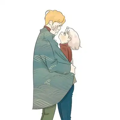 卡通浪漫情侣拥抱花海情人节插画520玫瑰png素材元素浪漫唯美七夕爱心