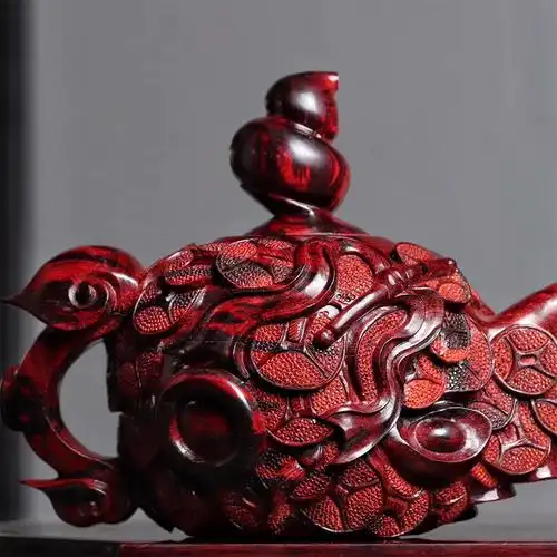 大檀印度小叶紫檀多宝红木实木工艺品家居摆件摆件