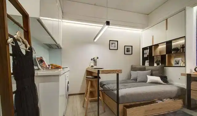 23平米单身公寓巧妙设计,超小户型设计!