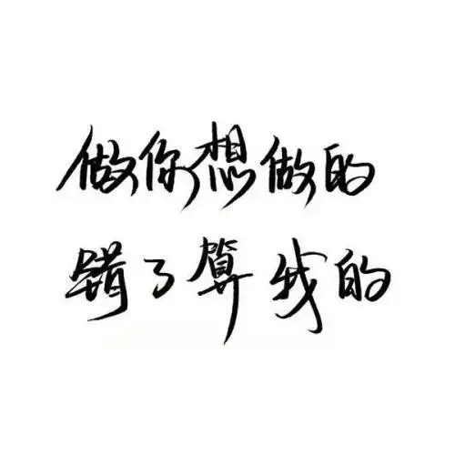 做你想做的,错了算我的