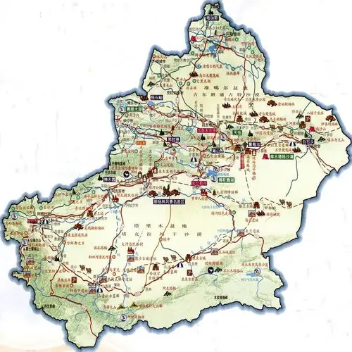 【引用】新疆旅游地图(原创)