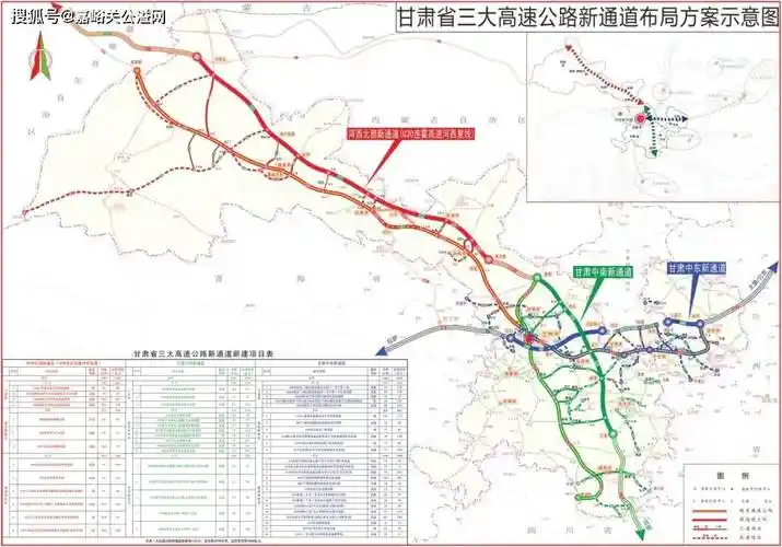 甘肃省"三大高速公路新通道"方案印发!