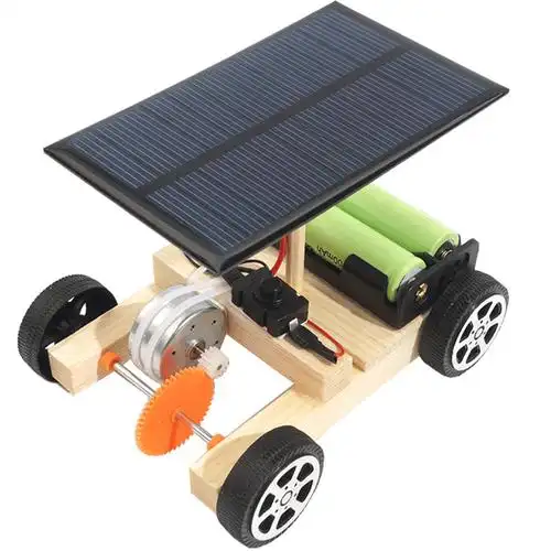 科技小制作自制太阳能车小学生创意发明手工diy科学实验创新作品