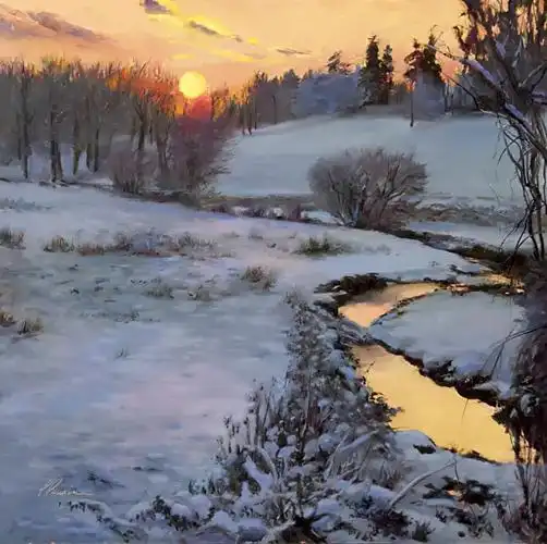 欣赏加拿大的风景油画,在形色光影中倾洒出绝美风景