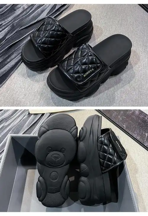 春夏天女生拖鞋厚底凉拖夏季新款松糕厚底外出百搭时尚软面女托脱鞋