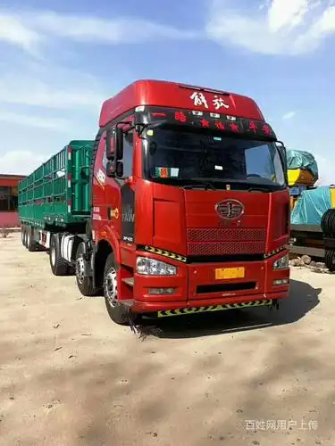 出售国四,解放j6p前四后四半挂车,北方版最高配