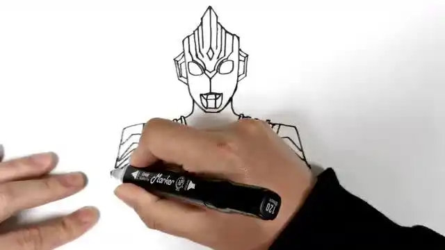 奥特曼手绘教程之风马奥特曼一起来画吧奥特曼手绘大全