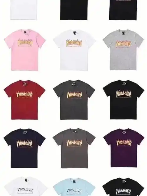 thrasher火焰基础款短袖