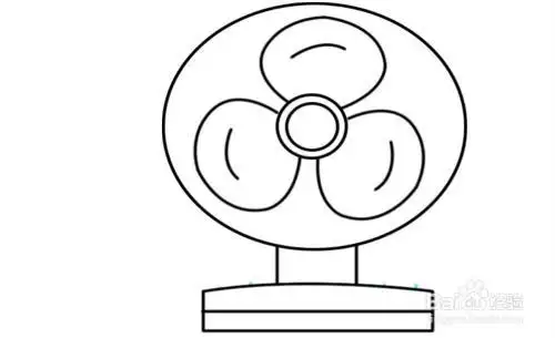 风扇的简笔画怎么画