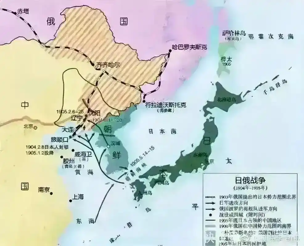 日俄战争中俄国共投入参战兵力120万人,伤亡,被俘27万人,损失舰艇98艘