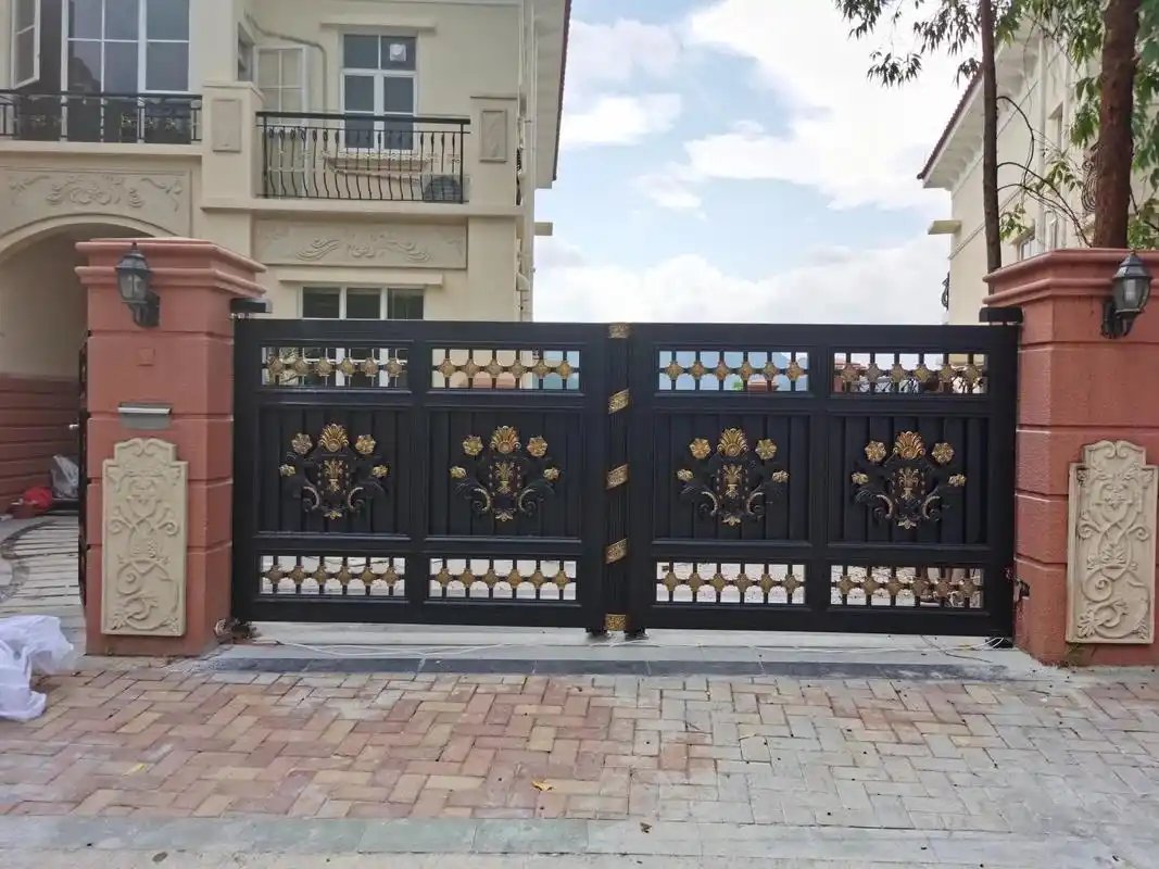 铝艺大门效果图大全 天津庭院门 厂家定做