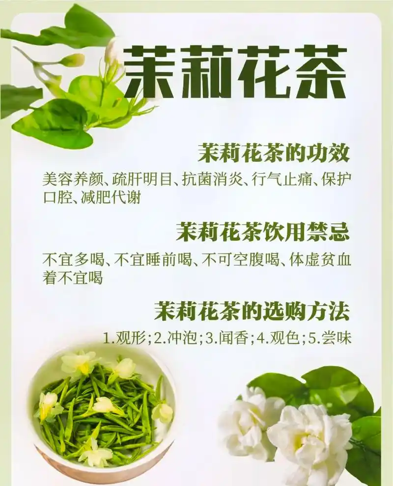 茉莉花茶的功效作用.茉莉花茶的这几个知识你知道吗?