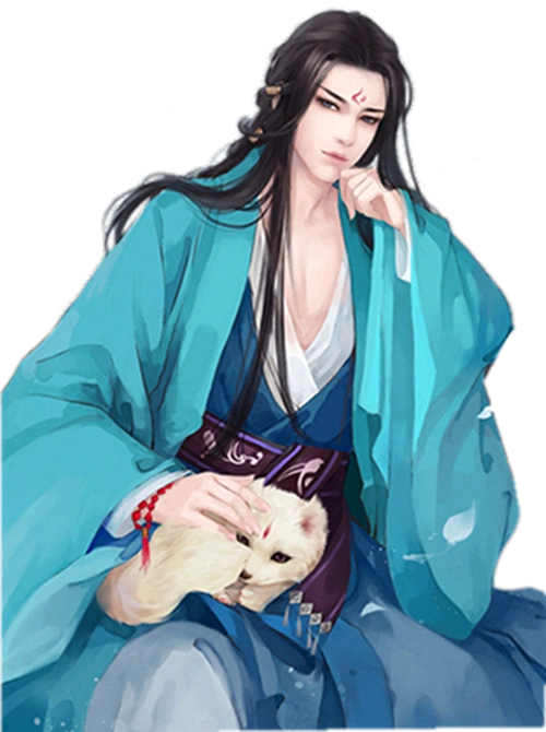 求古风长发紫衣美男的立绘啊