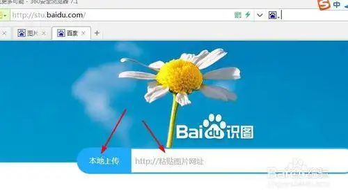 界面中,我们可以看到默认的有两种图片搜索的模式,一个是本地上传图片