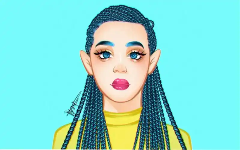 【ipad 头像绘画】大爱脏辫女孩～_哔哩哔哩_bilibili