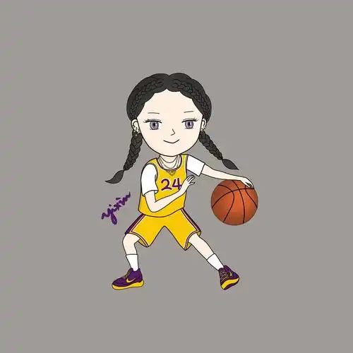 篮球少女卡通头像
