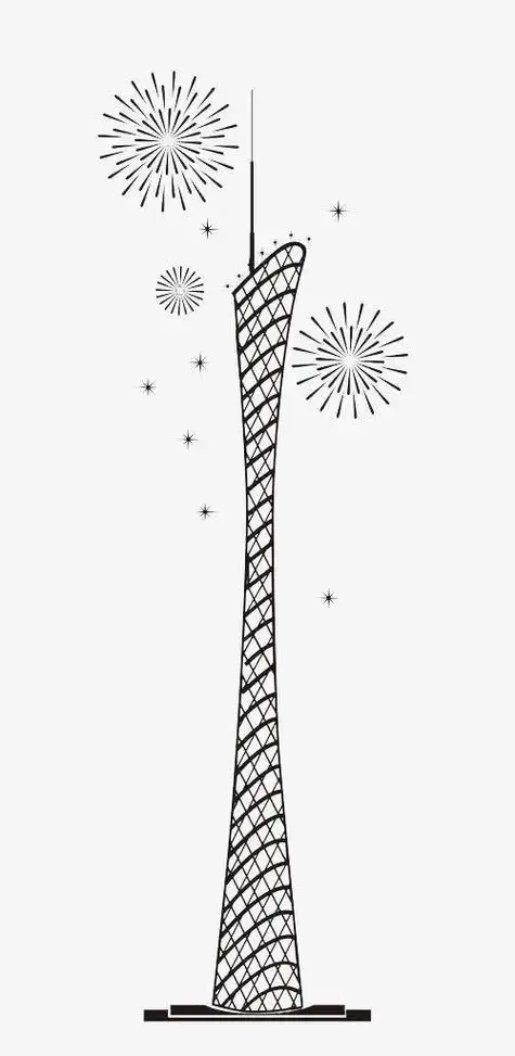 如何简笔画出广州塔