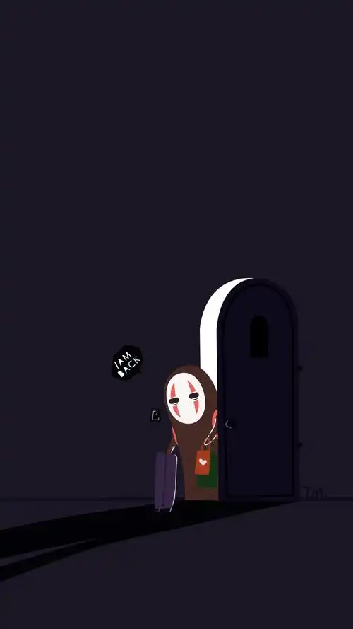 无脸男,宫崎骏,原创,插画,壁纸无脸男～离开热闹的生活圈,回归到独自