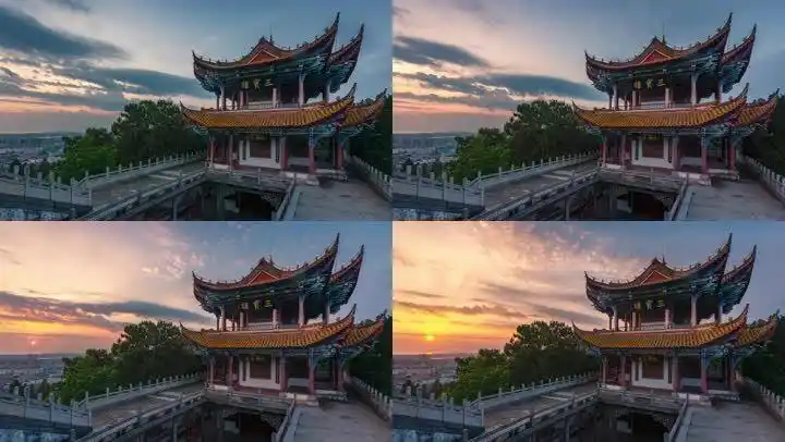 郑和公园三宝楼延时摄影