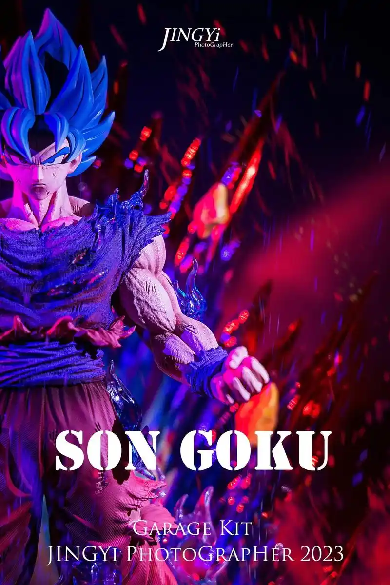 德音超蓝界王拳悟空.到货水1/6比例德音悟空,这款的灯效是真 - 抖音