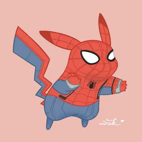 皮卡丘x漫威画师:不会画画的小五仅作欣赏,禁止商用