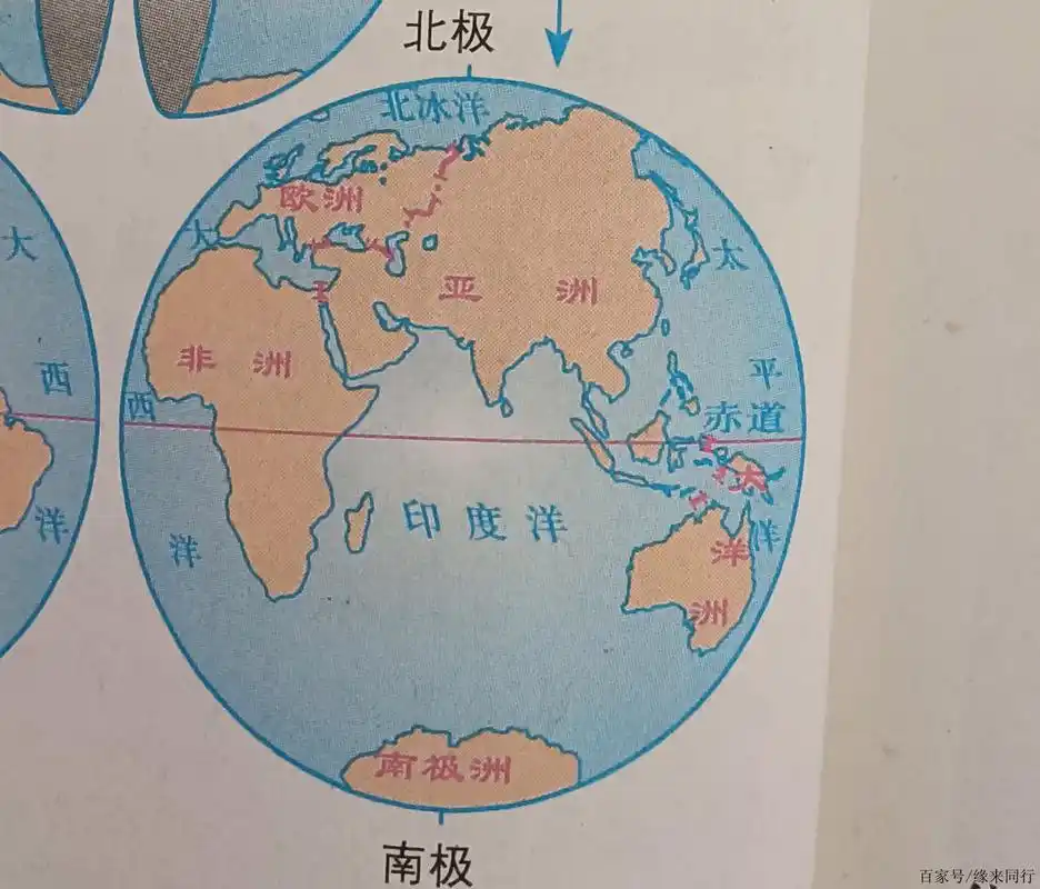 了解世界的海陆分布