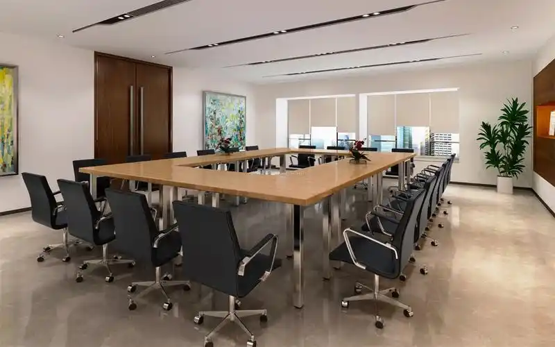 现代简约风格小型会议室背景墙效果图