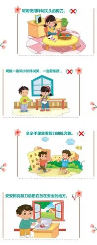 涪江幼儿园停课不停学系列活动-小班安全课《安安全全用剪刀》